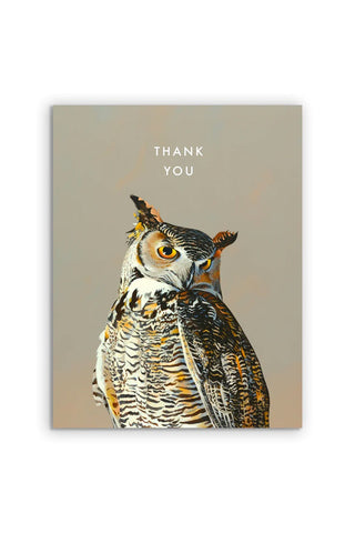 Horned Owl Thank You Card Box Set