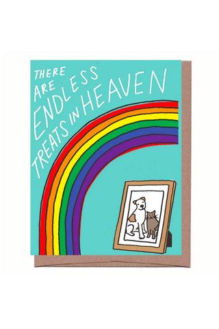 Treats in Heaven Pet Sympathy Card