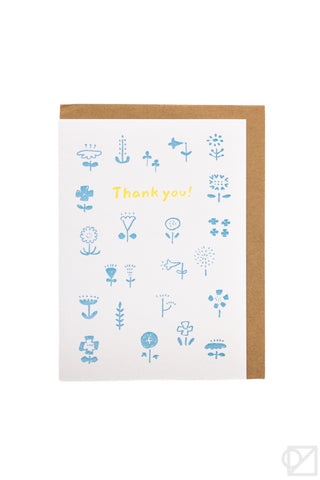 Floral Thank You Card by Junko Sato