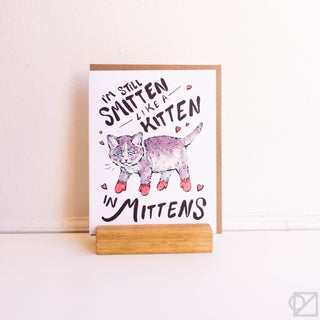 Kitten In Mittens Card