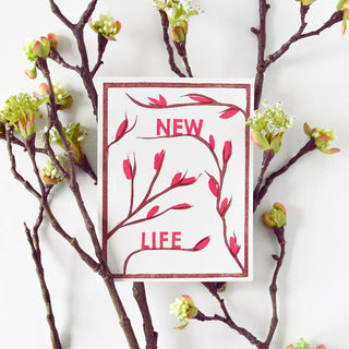 New Life Letterpress Card