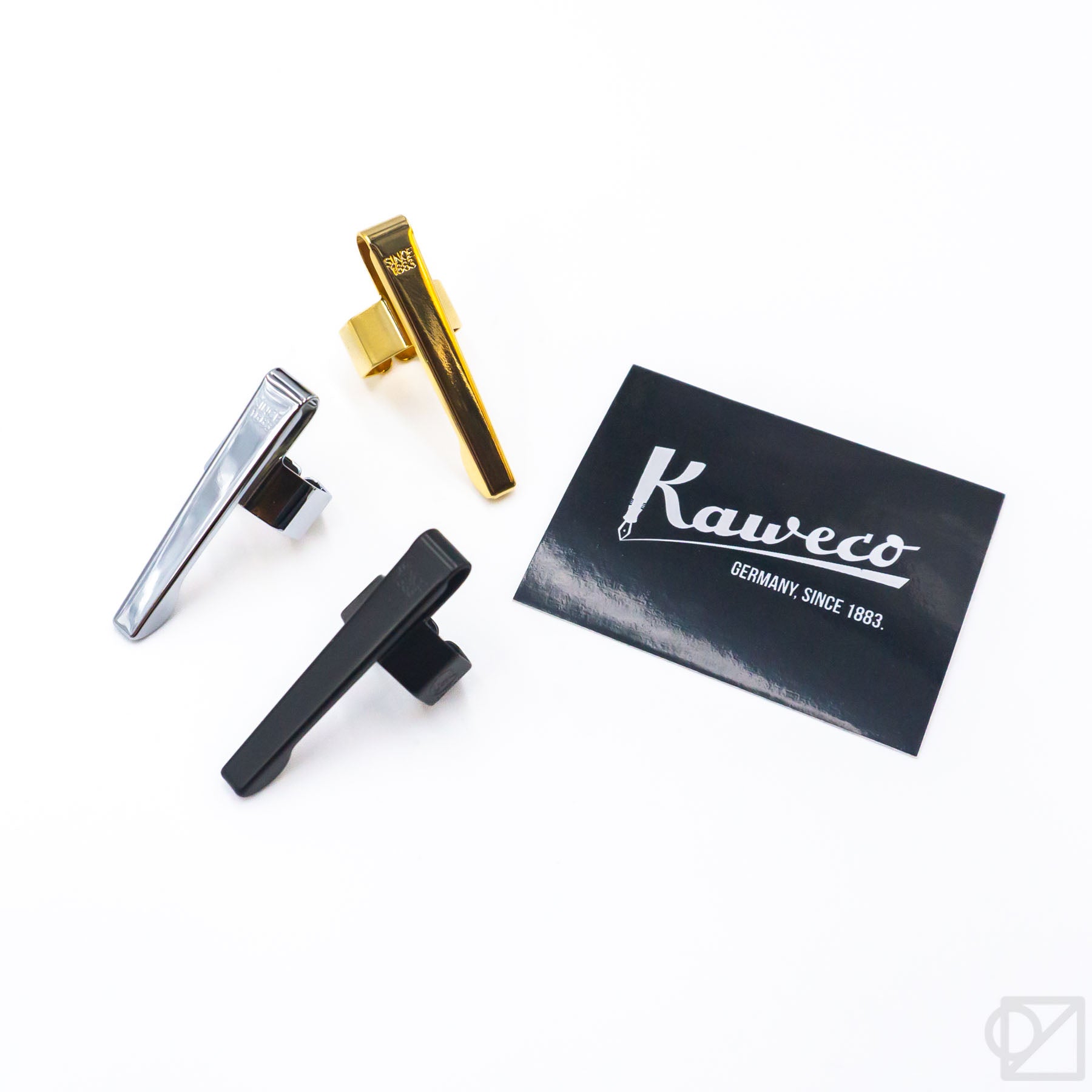 Kaweco Pen Clip SPORT Nostalgia for Sport, Calligraphy and Sketch Up Series  I Pen Holder with Subtle Logo as Accessory, Pen Holder Made of Bronze