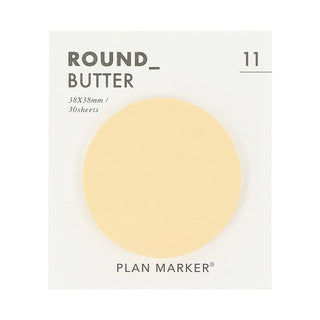 PAPERIAN Round Plan Marker Sticky Notes