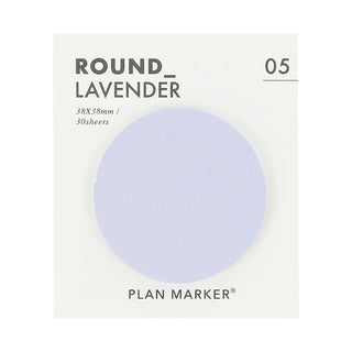 PAPERIAN Round Plan Marker Sticky Notes