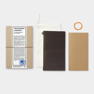 TRAVELER'S COMPANY Leather Journal Starter Kit Brown