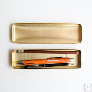 Midori Brass Pen Case interior look
