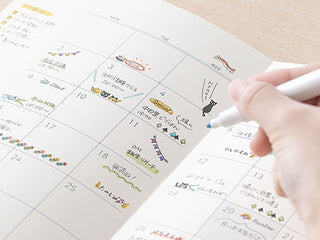 Midori Paintable Planner Rotary Stamp Monthly