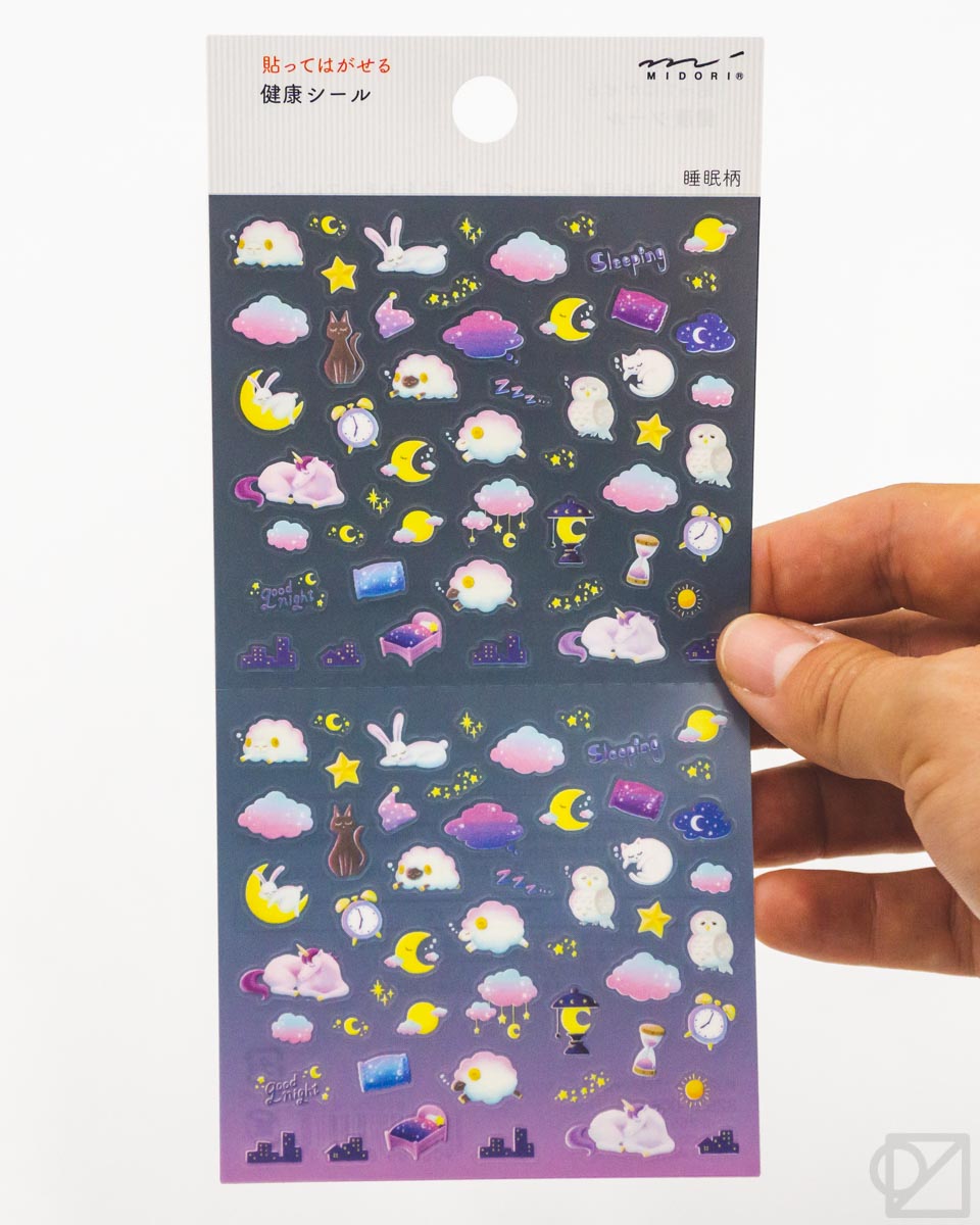 Midori Sleepy Time Planner Stickers – Omoi Life Goods