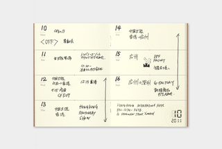 Midori Traveler's Note Passport: 007 Weekly Planner Refill