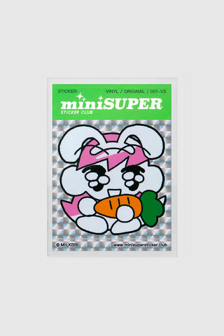 miniSUPER 4th Anniversary Stickers Bunny BB by MILKBBI