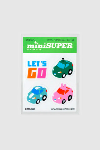 miniSUPER 4th Anniversary Stickers Let's Go by MILKBBI