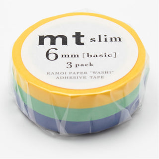 mt Slim Washi Tape Trio Solid G