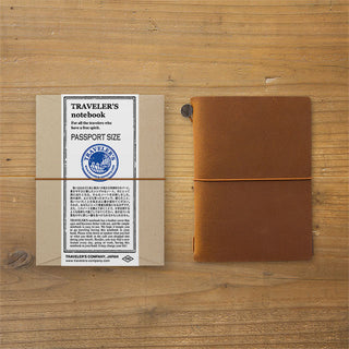 TRAVELER'S COMPANY Passport Leather Journal Starter Kit Camel