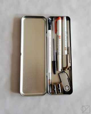 SLIP-ON Stainless Steel Flat Pen Case