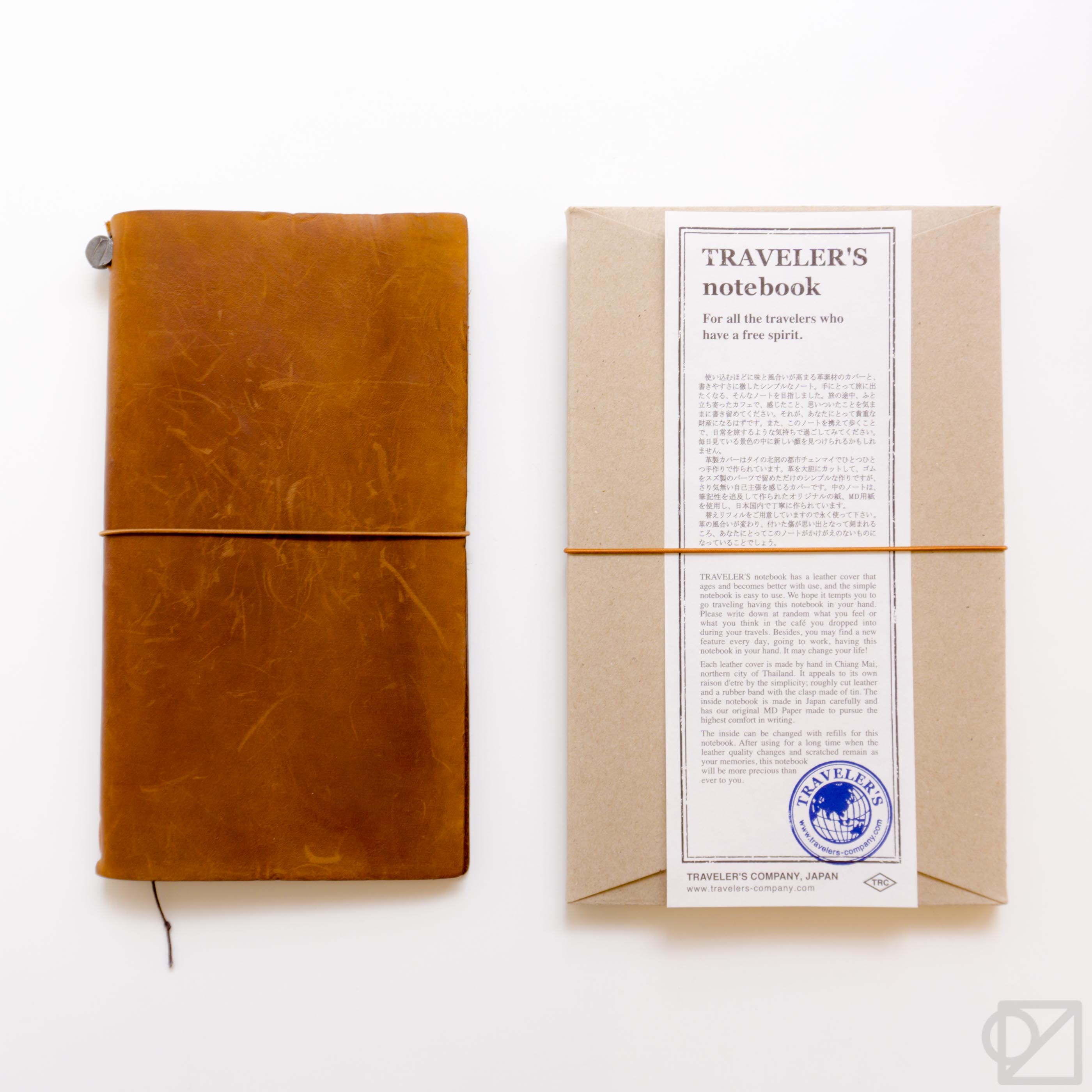 TRAVELER’S COMPANY Leather Journal Starter Kit Camel – Omoi Life Goods