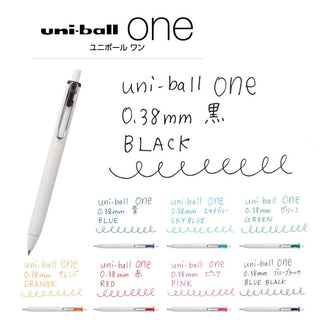Uni-Ball One 0.38mm Gel Pen 8 Color Set