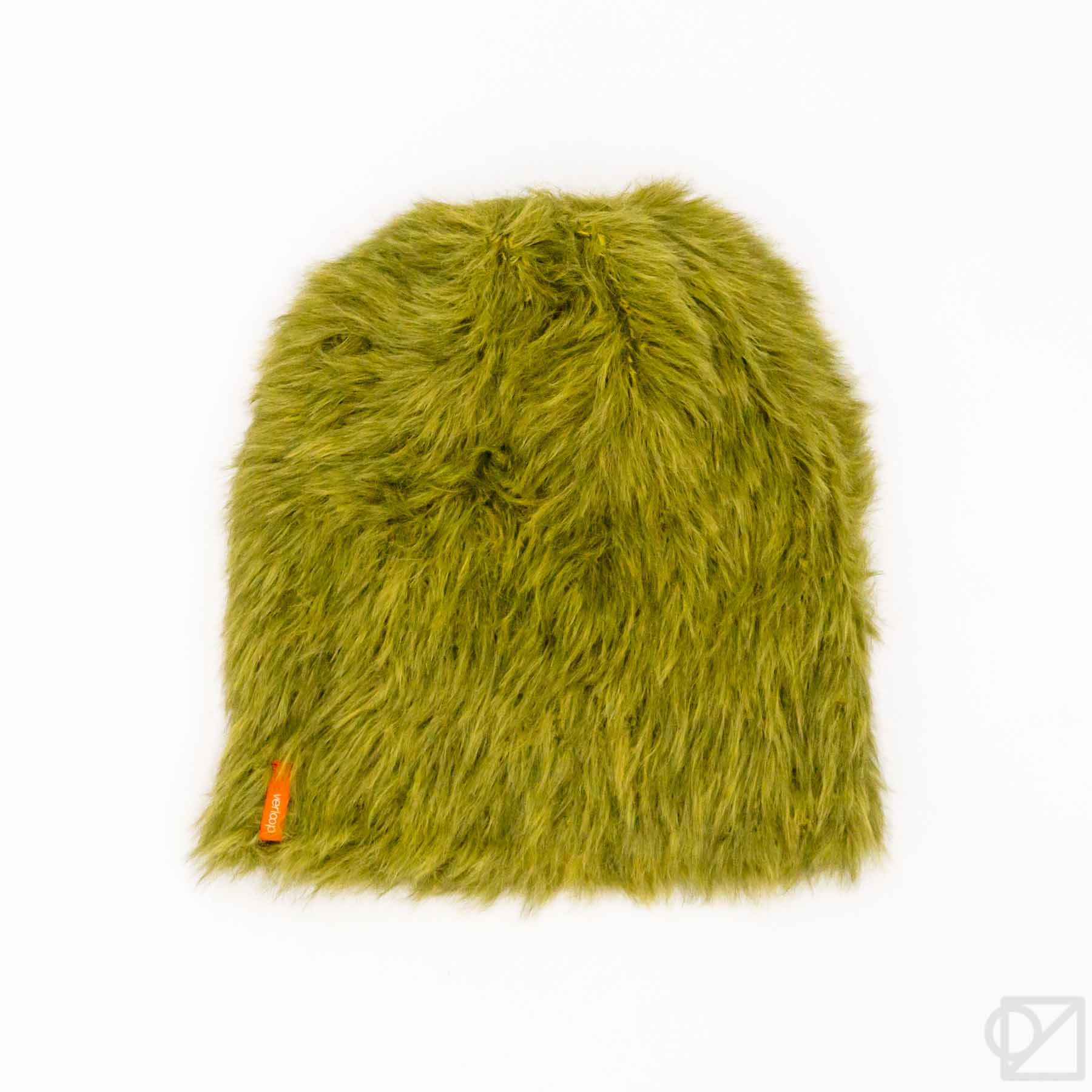 Verloop Faux Fur Fuzzy Knit Beanie Hat Vegan Furry Periwinkle